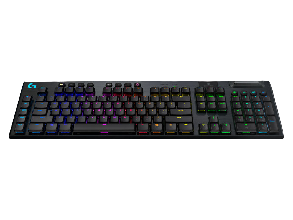 Logitech® G915 LIGHTSPEED Wireless RGB Mechanical Gaming Keyboard – GL Linear - CARBON - US INT&quot;L - INTNL 