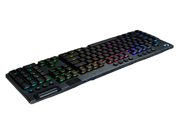Logitech® G915 LIGHTSPEED Wireless RGB Mechanical Gaming Keyboard – GL Linear - CARBON - US INT&quot;L - INTNL 