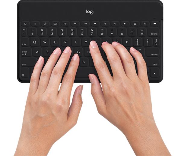 Logitech® Keys-To-Go Bluetooth Keyboard Folio - UK - International - BLACK 