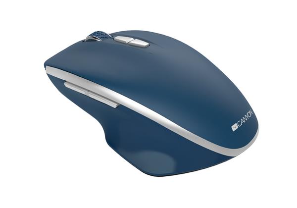 Canyon MW-21, Wireless optická myš, USB prij., Blue LED senz., 800/1.200/1.600 dpi, 3 tlač, modrá 