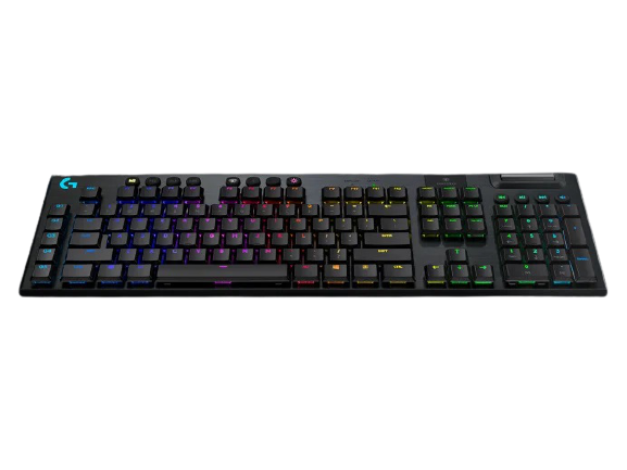 Logitech® G915 LIGHTSPEED Wireless RGB Mechanical Gaming Keyboard – GL Clicky - CARBON - US INT&quot;L - 2.4GHZ/BT  - INTNL - 