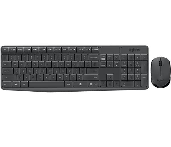 Logitech® MK235 Wireless Keyboard and Mouse - GREY - US INT&quot;L - INTNL 