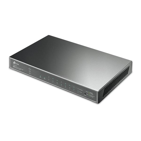 TP-LINK "JetStream™ 8-Port Gigabit Smart SwitchPORT: 8× Gigabit RJ45 Ports including 1 PoE IN PortSPEC: Desktop Steel  
