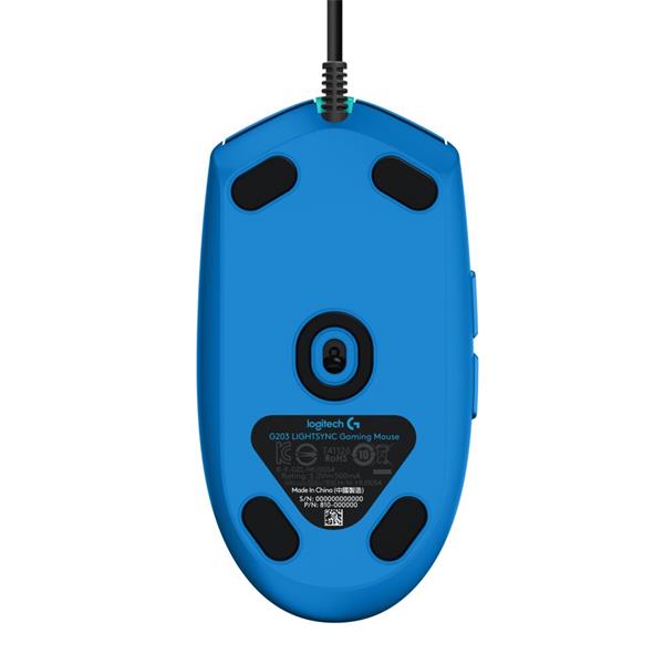 Logitech® G203 2nd Gen LIGHTSYNC Gaming Mouse - BLUE- USB - N/A - EMEA 
