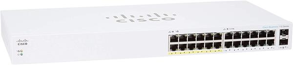 CBS110 Unmanaged 24-port GE, Partial PoE, 2x1G SFP Shared 
