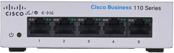 CBS110 Unmanaged 5-port GE, Desktop, Ext PS 