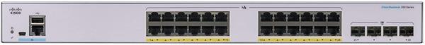 CBS350 Managed 24-port GE, PoE, 4x1G SFP 