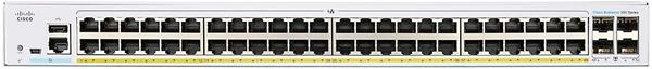 Cisco switch CBS350-48P-4G-EU (48xGbE, 4xSFP, 48xPoE+, 370W) 