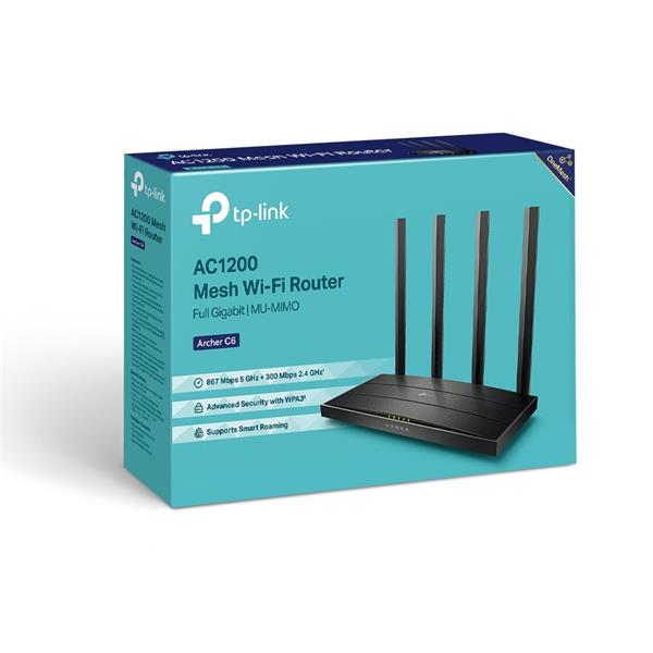 TP-LINK "AC1200 Dual-Band Wi-Fi RouterSPEED: 300 Mbps at 2.4 GHz + 867 Mbps at 5 GHzSPEC: 4× Antennas, 1× Gigabit WAN  