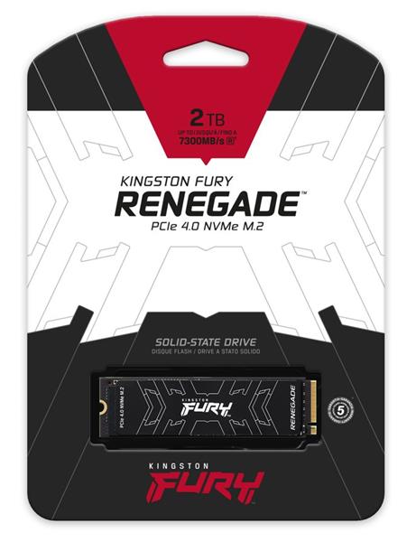 Kingston 1 TB FURY RENEGADE PCle 4.0NVMe  M.2 2280 (r7300MB/s, w6000MB/s ) 