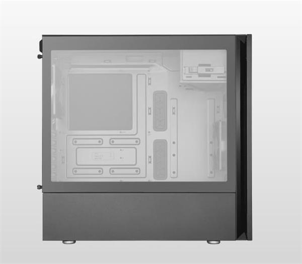 CoolerMaster case Silencio S600 Tempered Glass, ATX, Mid Tower, čierna, bez zdroje 