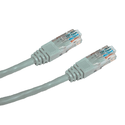 patch kábel Cat5E, UTP, 10m, šedý