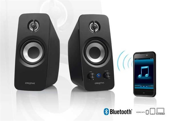 Creative T15 Wireless, Bluetooth 2.0 reproduktory, čierne 