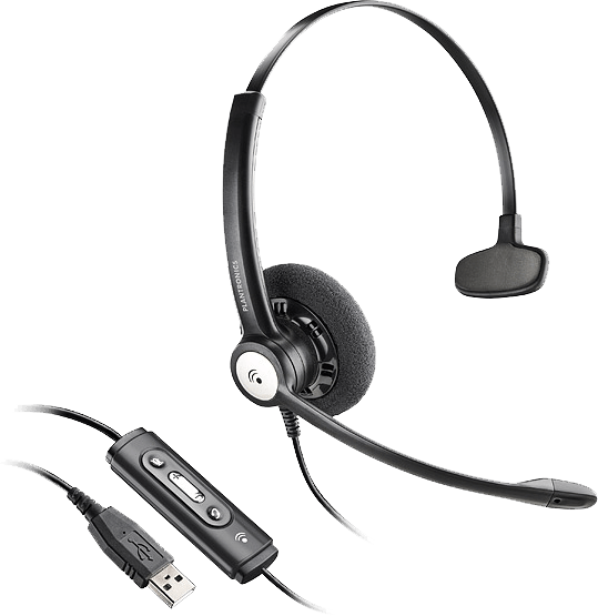 Plantronics ENTERA HW111 N-USB náhlavná súprava na jedno ucho so sponou 