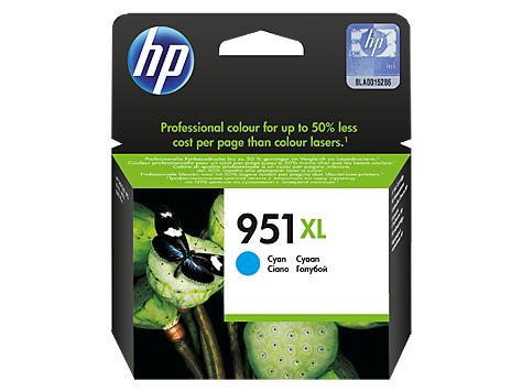 HP náplň č. 951XL  azúrová (1.500str)