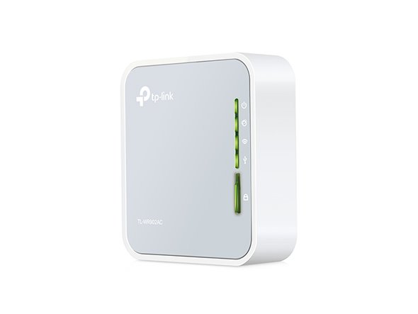TP-LINK TL-WR902AC AC750 Mini Pocket Wi-Fi Router,  433Mbps at 5GHz + 300Mbps at 2.4GHz, 3 internal antennas