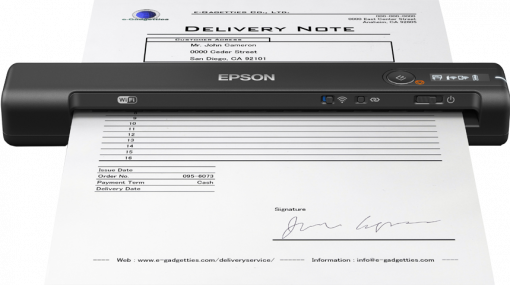 Skener EPSON WorkForce ES-60W,  A4,  600x600 dpi,  USB 2.0,  Wi-Fi Direct