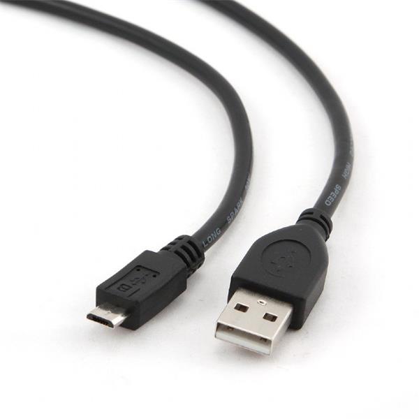 Gembird kábel Micro USB (M) na USB 2.0 (M), 1.8 m, čierny