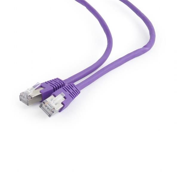 Gembird patch kábel Cat6 FTP, 0.5 m, fialový