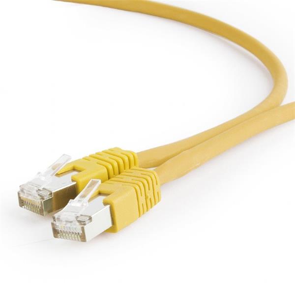Gembird patch kábel S/FTP Cat. 6A LSZH, 5 m, žltý