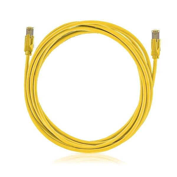 KELine Patch kábel Cat6A, STP, LSOH, 12m, žltý