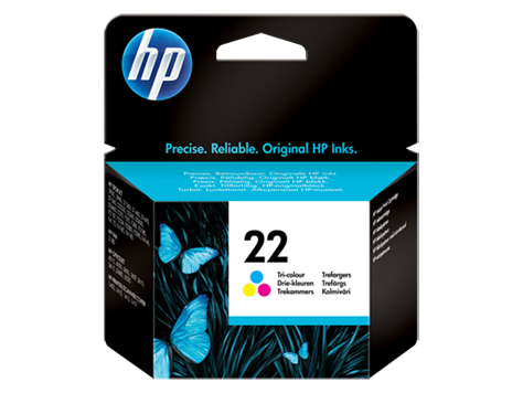 HP No. 22 Inkjet Print Cartridge, tri-colour (5 ml)