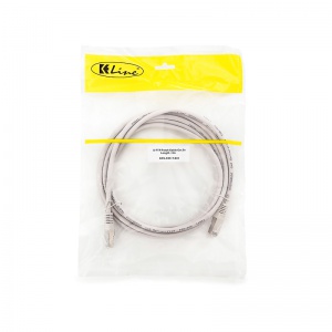 KELine Patch kábel Cat5E, S-FTP, PVC, 1,5m, šedý