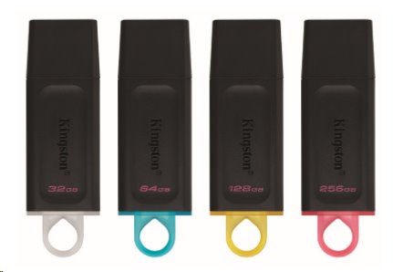 256 GB . USB 3.2 kľúč . Kingston DataTraveler Exodia Gen 1 (Black + Pink)