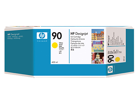 HP No. 90 Yellow Ink Cartridge (400 ml)
