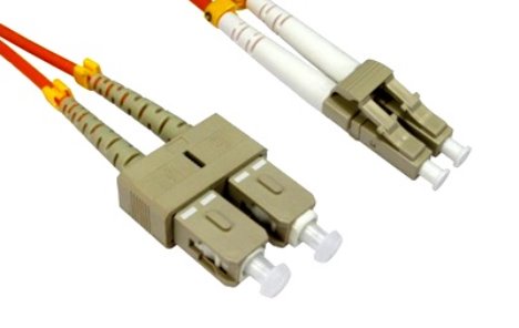 LC/UPC-ST/UPC Optický patch cord OM2 50/125 1m