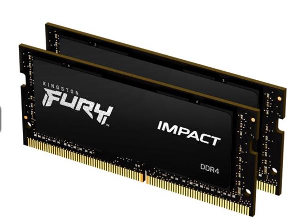DDR 4   32 GB 2666MHz . SODIMM CL16 ..... Kingston FURY Impact (2x16GB)