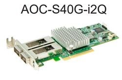 Supermicro AOC-S40G-i2Q Dual QSFP+ 40Gb s, Intel XL710, PCIe x8