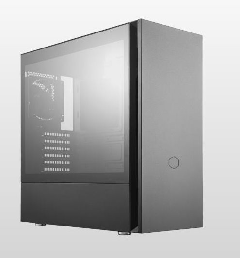 CoolerMaster case Silencio S600 Tempered Glass, ATX, Mid Tower, čierna, bez zdroje