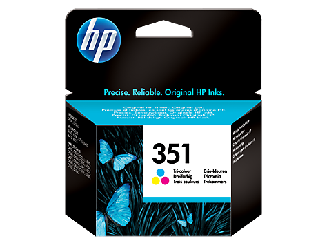 HP 351 Tri-colour Inkjet Print Cartridge with Vivera Inks