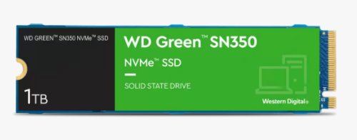 WD Green SN350 1TB SSD PCIe Gen3 8 Gb/s, M.2 2280, NVMe ( r3200MB/s, w2500MB/s )