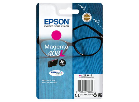 EPSON Singlepack Magenta 408L DURABrite Ultra Ink