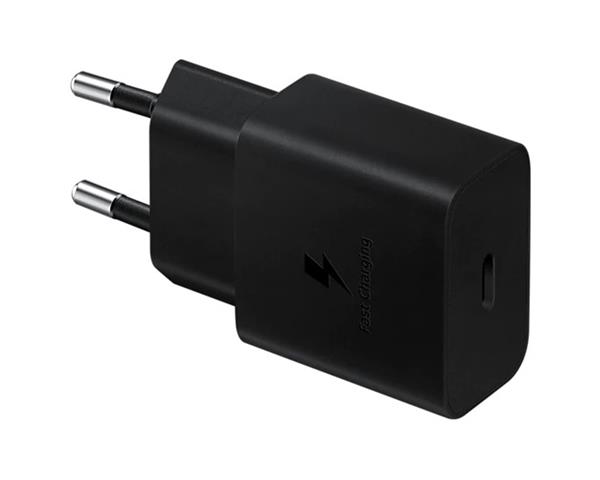 Samsung cestovná nabíjačka USB-C (15W) bez kábla, čierna