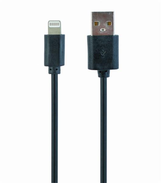 Gembird kábel nabíjací Lightning 8-pin (M) na USB 2.0 (M), 1 m, čierny