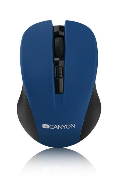 Canyon MW-1, Wireless optická myš USB, 800/1000/1200 dpi, modro-čierna