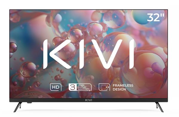 KIVI TV 32H550NB, 32" (81cm), HD LED TV, Nosmart, Black, 1366x768, 60 Hz, , 2x8W, 33 kWh/1000h ,HDMI ports 2