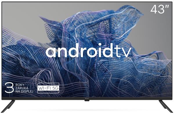 KIVI TV 43U740NB, 43" (109 cm),UHD, Google Android TV, Black, 3840x2160, 60 Hz, , 2x10W, 53 kWh/1000h ,BT5,HDMI 4 
