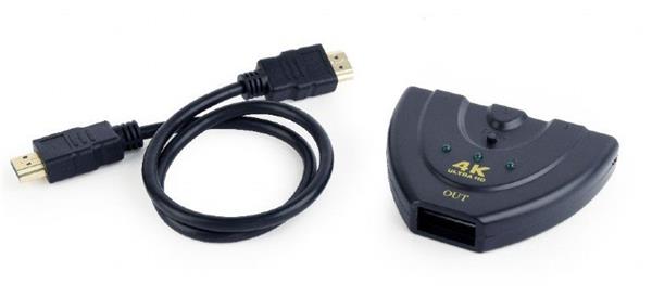 Cablexpert HDMI switch 3:1  -> 3x vstup  1x výstup