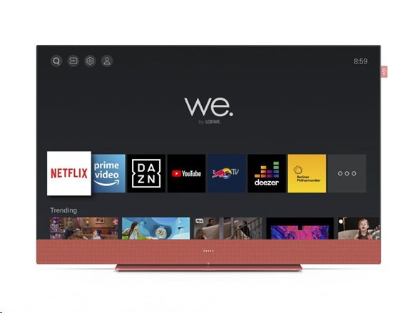 WE. SEE By Loewe TV 32', SteamingTV, FullHD, LED HDR, Integrated soundbar, Coral Red