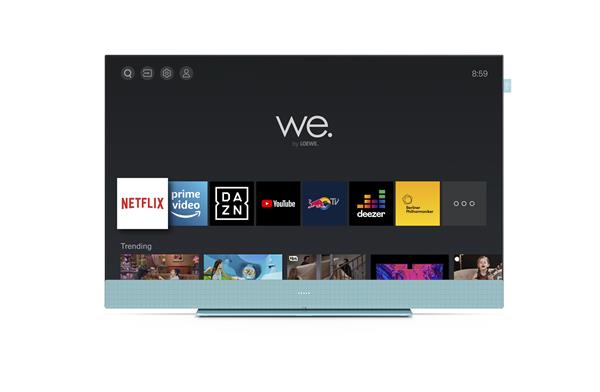 WE. SEE By Loewe TV 32', SteamingTV, FullHD, LED HDR, Integrated soundbar, Aqua Blue