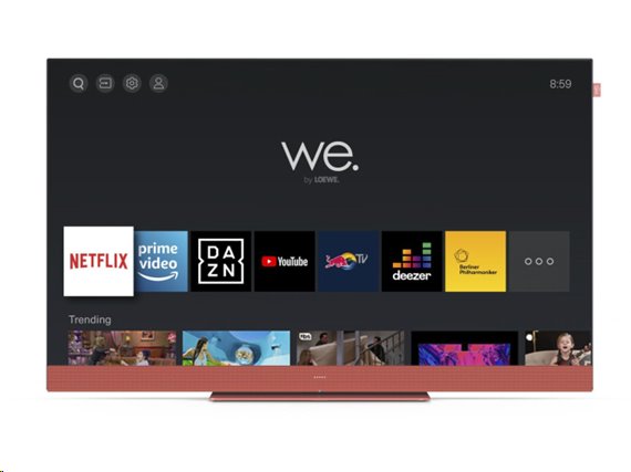 WE. SEE By Loewe TV 43', SteamingTV, 4K Ult, LED HDR, Integrated soundbar, Coral Red