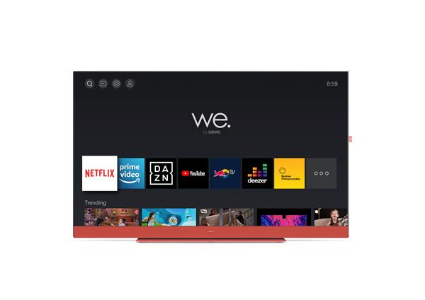 WE. SEE By Loewe TV 50', SteamingTV, 4K Ult, LED HDR, Integrated soundbar, Coral Red
