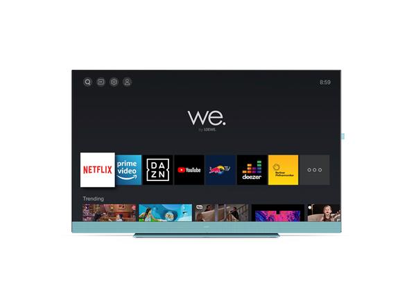 WE. SEE By Loewe TV 50', SteamingTV, 4K Ult, LED HDR, Integrated soundbar, Aqua Blue