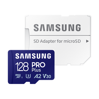 128 GB . microSDXC karta Samsung PRO Plus 2023 + adaptér