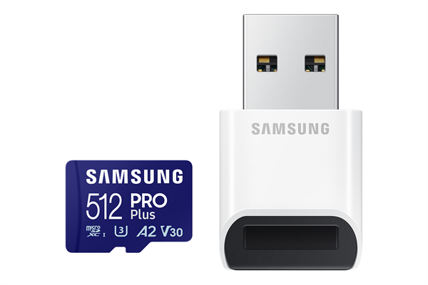 512 GB . microSDXC karta Samsung PRO Plus 2023 + USB adaptér