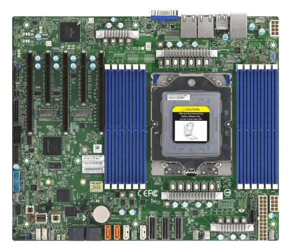 Supermicroserver MBD-H13SSL-N-B, Single AMD EPYC 9004 Series CPU ECC DDR5,3 PCI-E 5.0 x16 2 PCI-E 5.0 x8, 